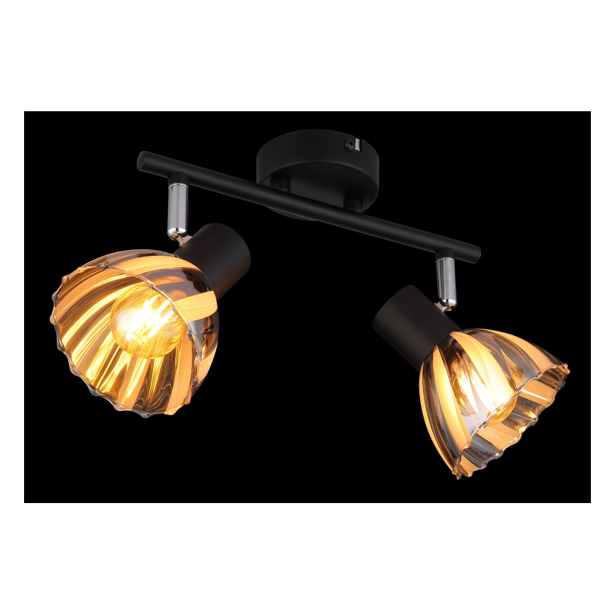Globo - Spotlampe 2xE14/40W/230V sort