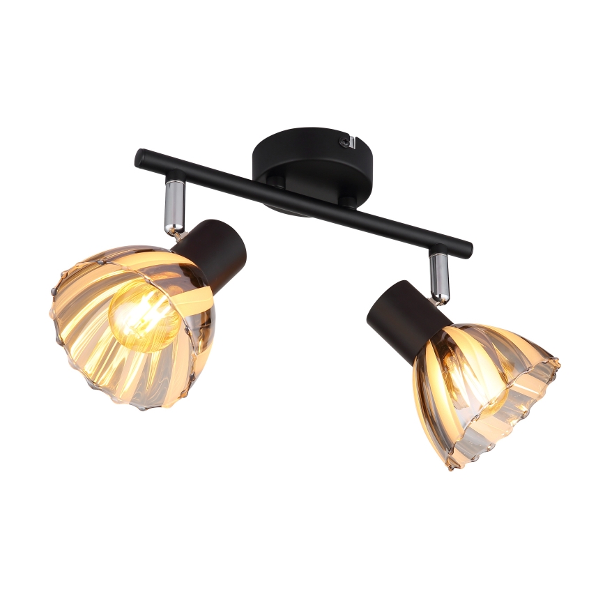 Globo - Spotlampe 2xE14/40W/230V sort
