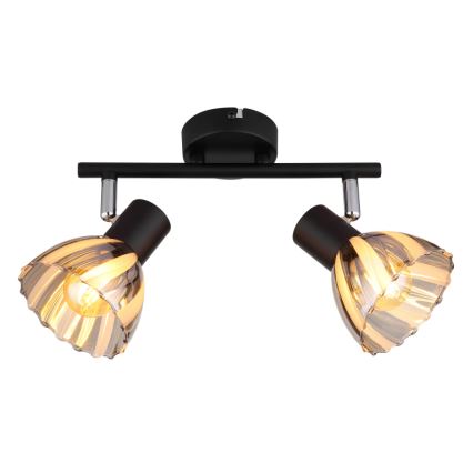 Globo - Spotlampe 2xE14/40W/230V sort