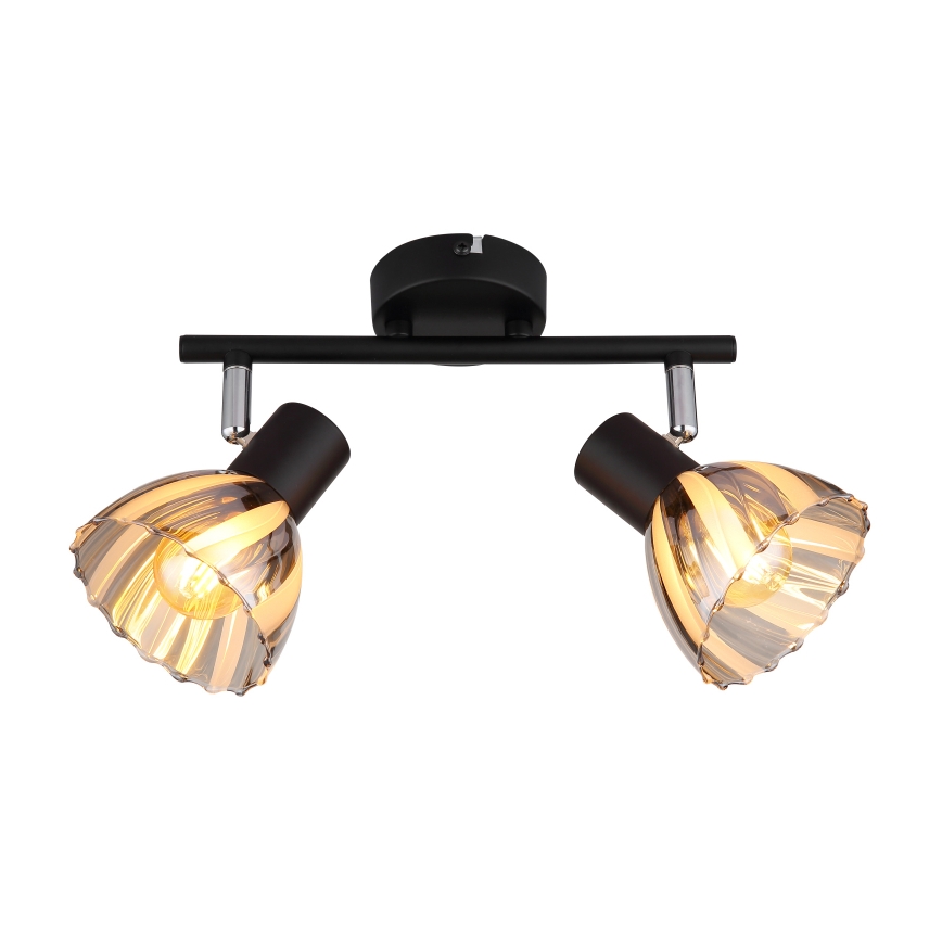 Globo - Spotlampe 2xE14/40W/230V sort