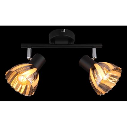 Globo - Spotlampe 2xE14/40W/230V sort