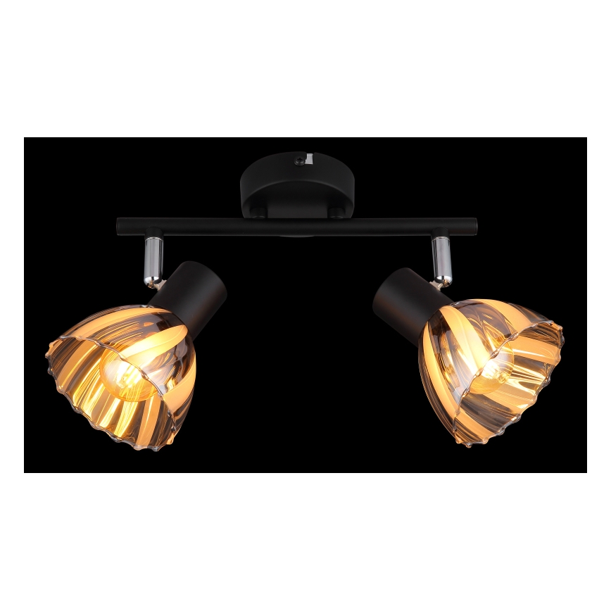 Globo - Spotlampe 2xE14/40W/230V sort