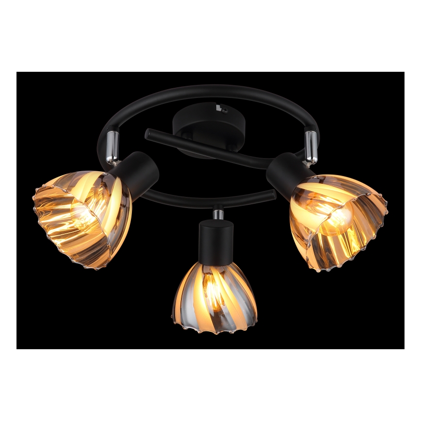 Globo - Spotlampe 3xE14/40W/230V sort