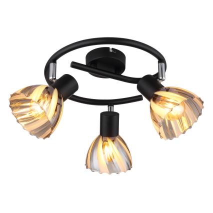 Globo - Spotlampe 3xE14/40W/230V sort