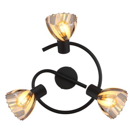 Globo - Spotlampe 3xE14/40W/230V sort