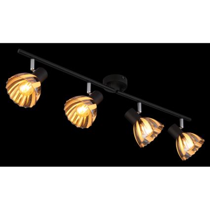 Globo - Spotlampe 4xE14/40W/230V sort