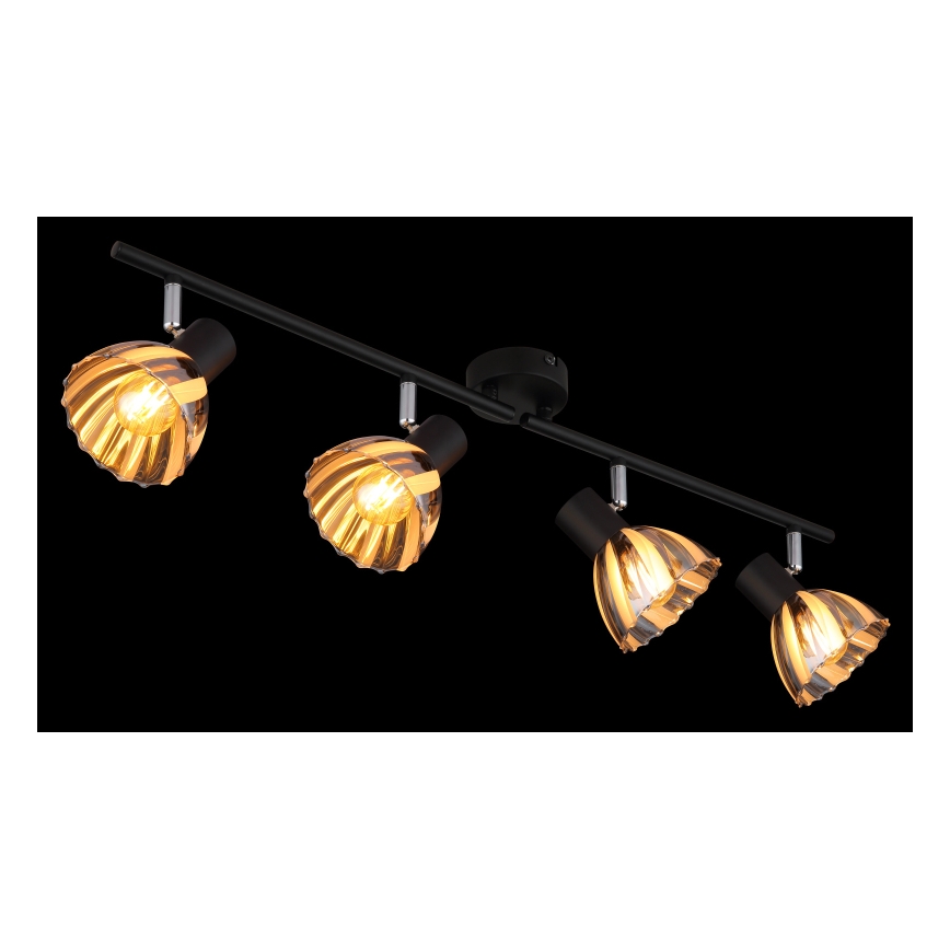 Globo - Spotlampe 4xE14/40W/230V sort