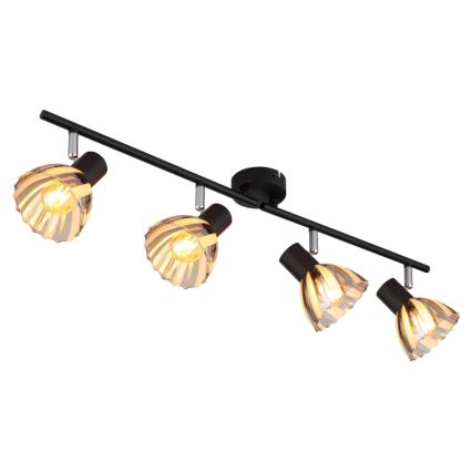 Globo - Spotlampe 4xE14/40W/230V sort