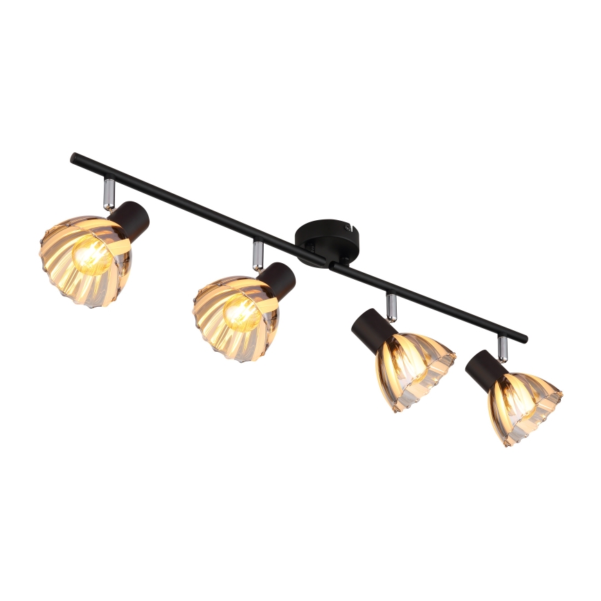 Globo - Spotlampe 4xE14/40W/230V sort
