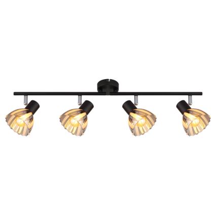 Globo - Spotlampe 4xE14/40W/230V sort