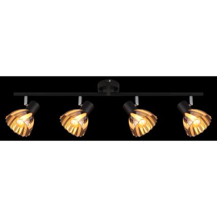 Globo - Spotlampe 4xE14/40W/230V sort
