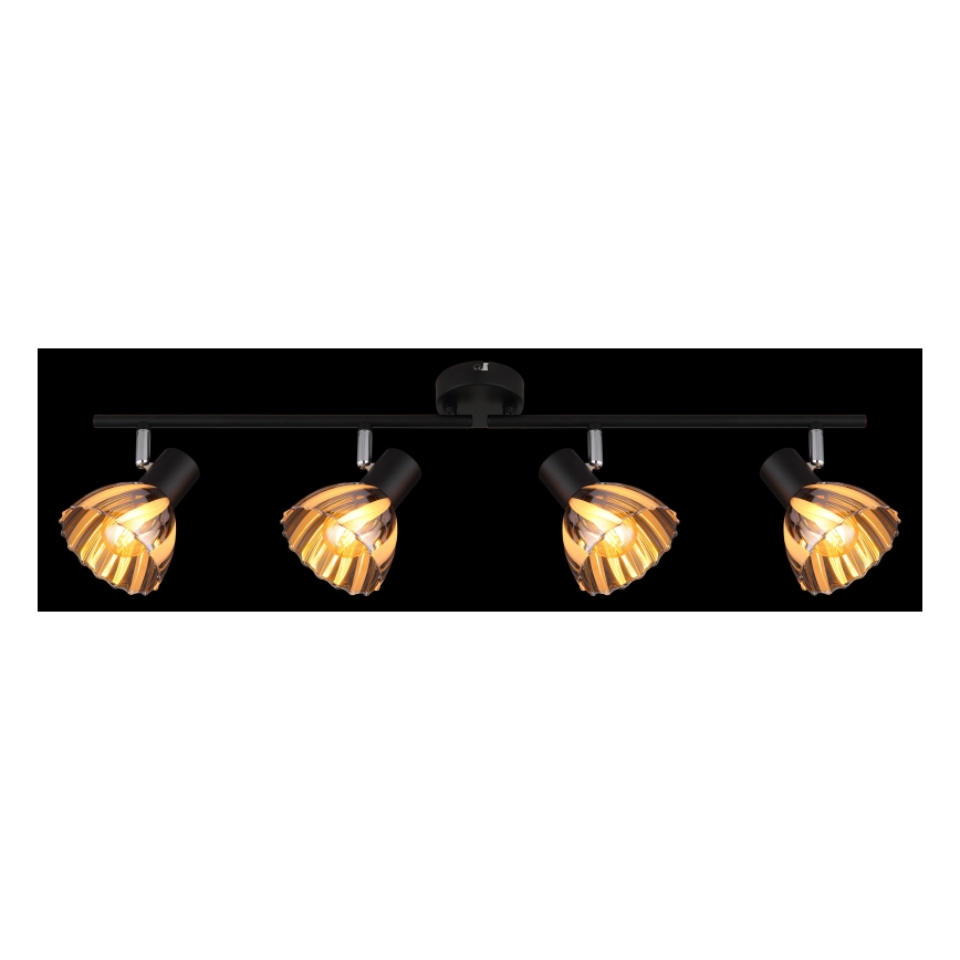 Globo - Spotlampe 4xE14/40W/230V sort