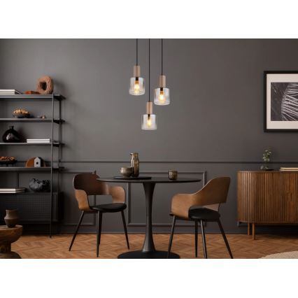 Globo - Pendel på kabel 3xE27/40W/230V