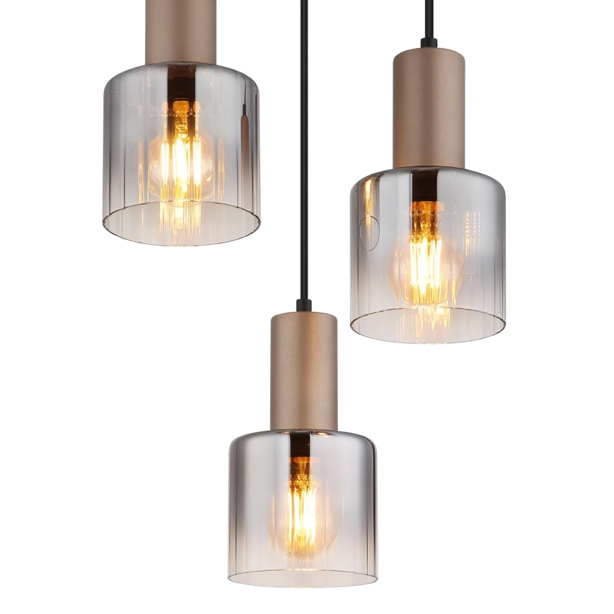 Globo - Pendel på kabel 3xE27/40W/230V