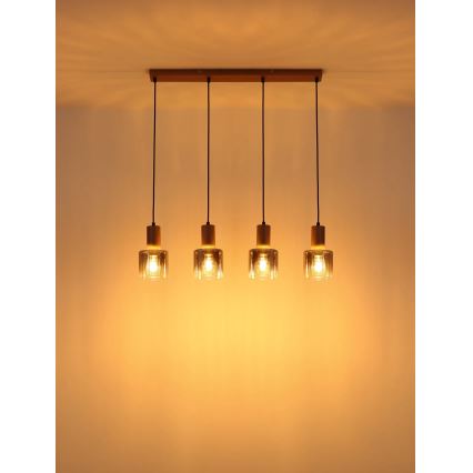 Globo - Pendel på kabel 4xE27/40W/230V