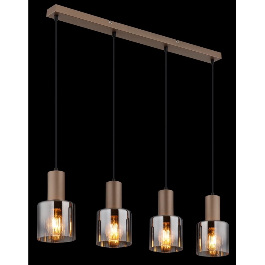 Globo - Pendel på kabel 4xE27/40W/230V