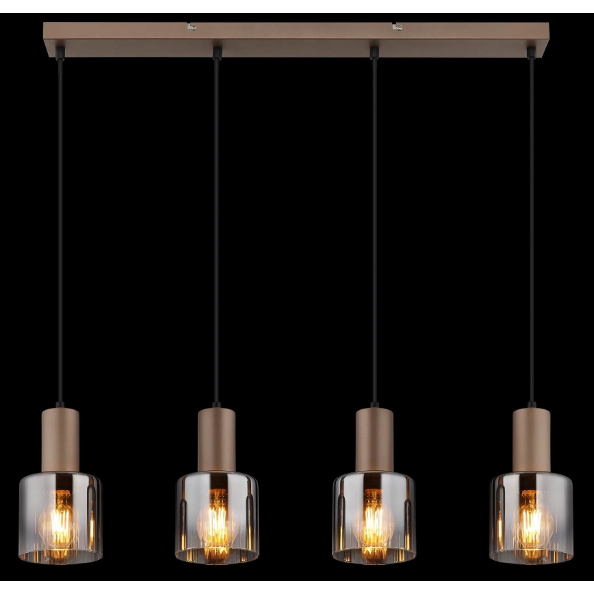 Globo - Pendel på kabel 4xE27/40W/230V