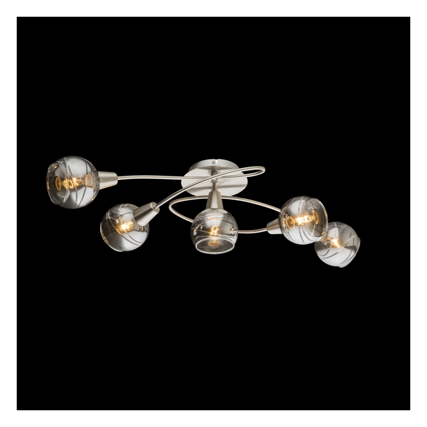 Globo - LED fastmonteret lysekrone 5xE14/4W/230V