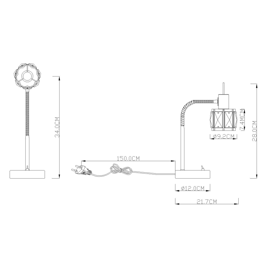 Globo - Bordlampe 1xE14/40W/230V
