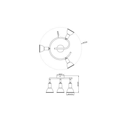Globo - Spotlampe 3xE14/40W/230V