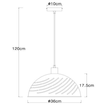 Globo - Pendel 1xE27/60W/230V