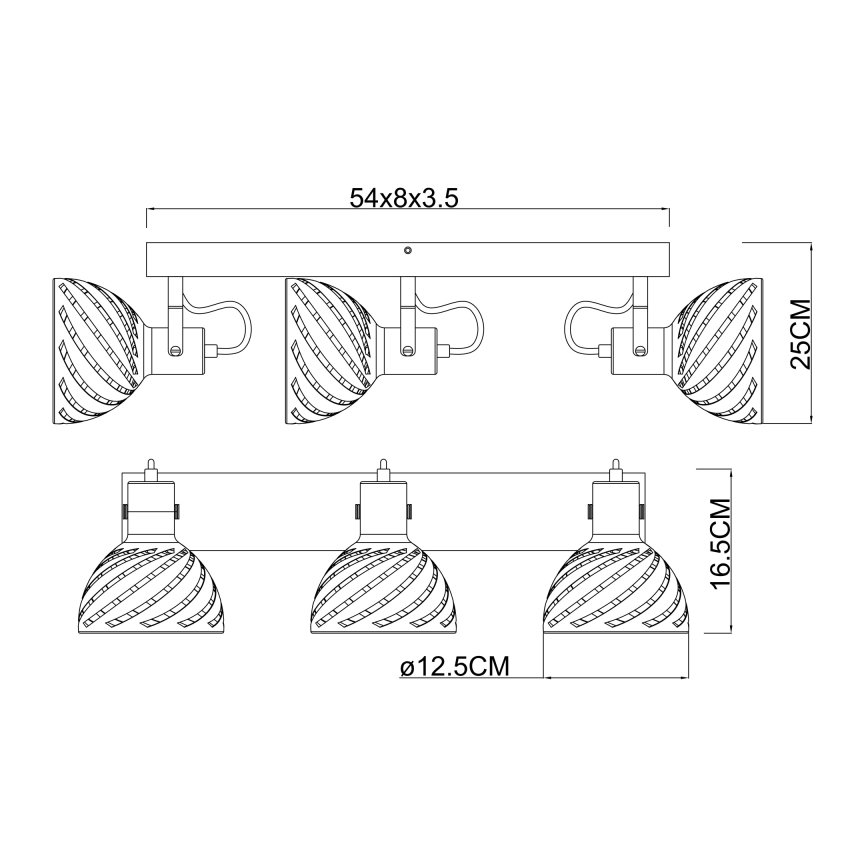 Globo - Spotlys 3xE27/40W/230V