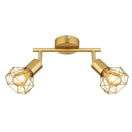 Globo - Spotlampe 2xE14/40W/230V guldfarvet