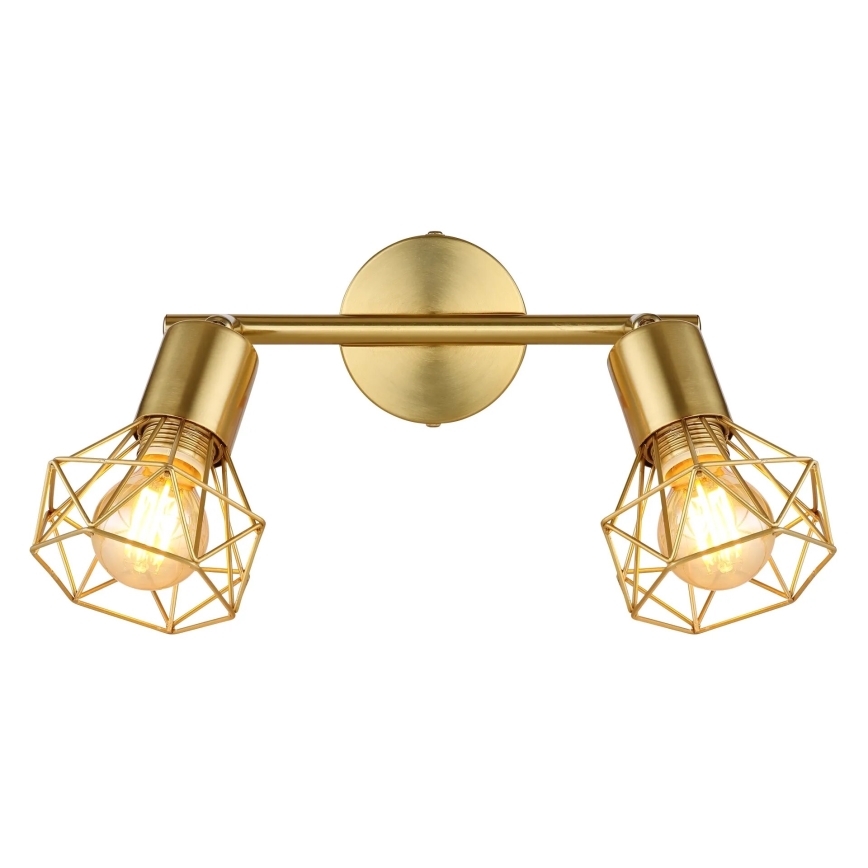 Globo - Spotlampe 2xE14/40W/230V guldfarvet