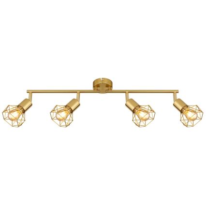 Globo - Spotlampe 4xE14/40W/230V guldfarvet