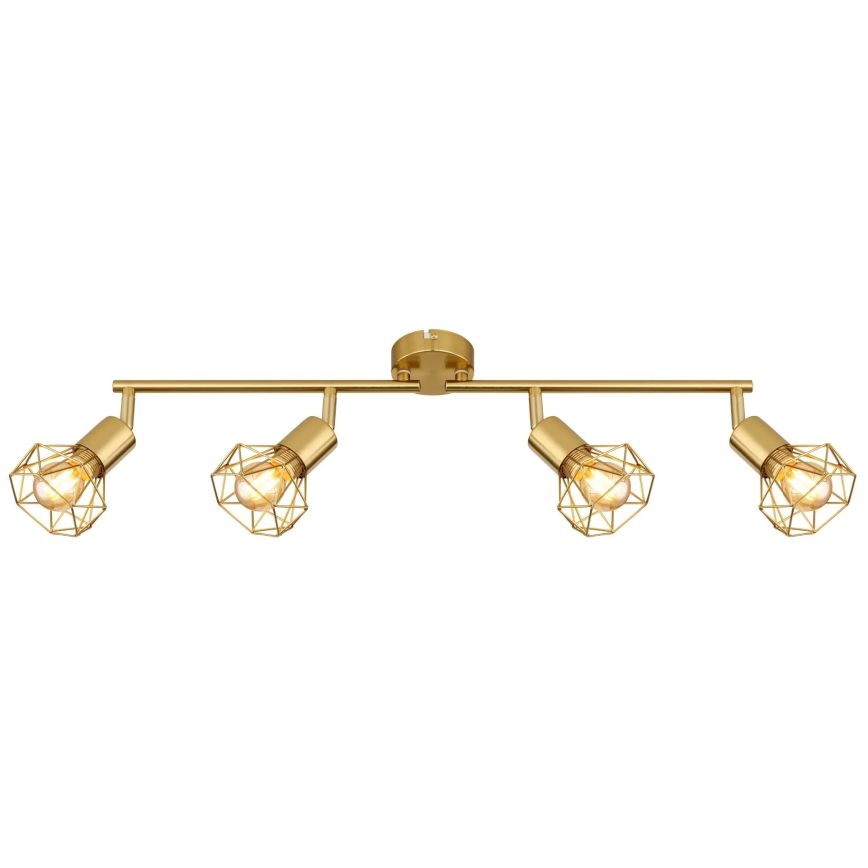 Globo - Spotlampe 4xE14/40W/230V guldfarvet