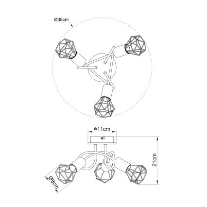 Globo - Spotlys 3xE14/40W/230V