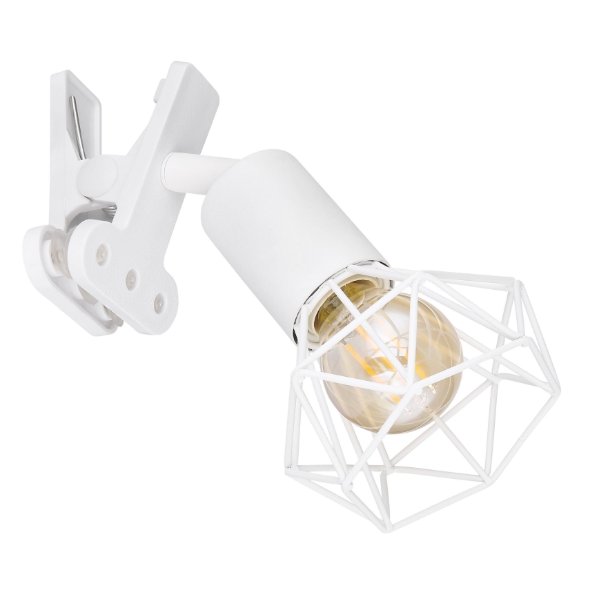 Globo - Væglampe med klemme 1xE14/40W/230V hvid