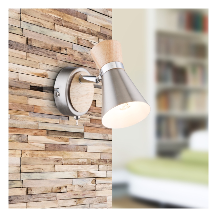 Globo - Vægspotlampe 1xE14/25W/230V