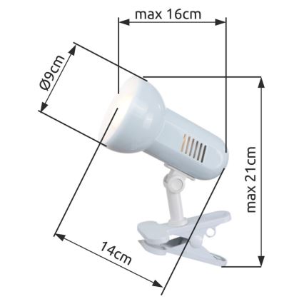 Globo - Bordlampe 1xE27/40W/230V