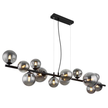 Globo - LED pendel 13xG9/3,5W/230V røget/sort