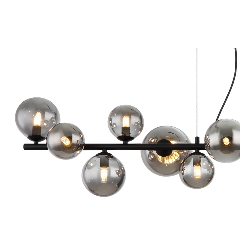 Globo - LED pendel 13xG9/3,5W/230V røget/sort