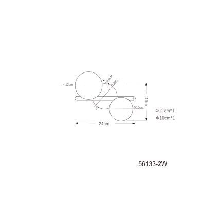 Globo - LED loftlampe 2xG9/3W/230V