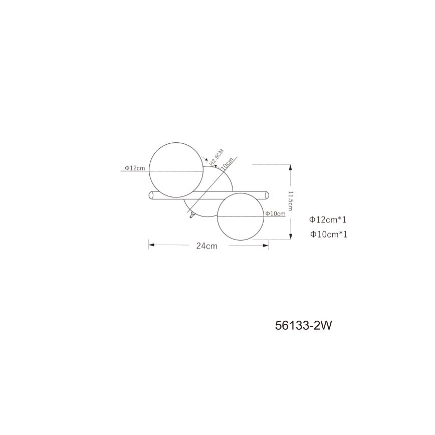 Globo - LED loftlampe 2xG9/3W/230V