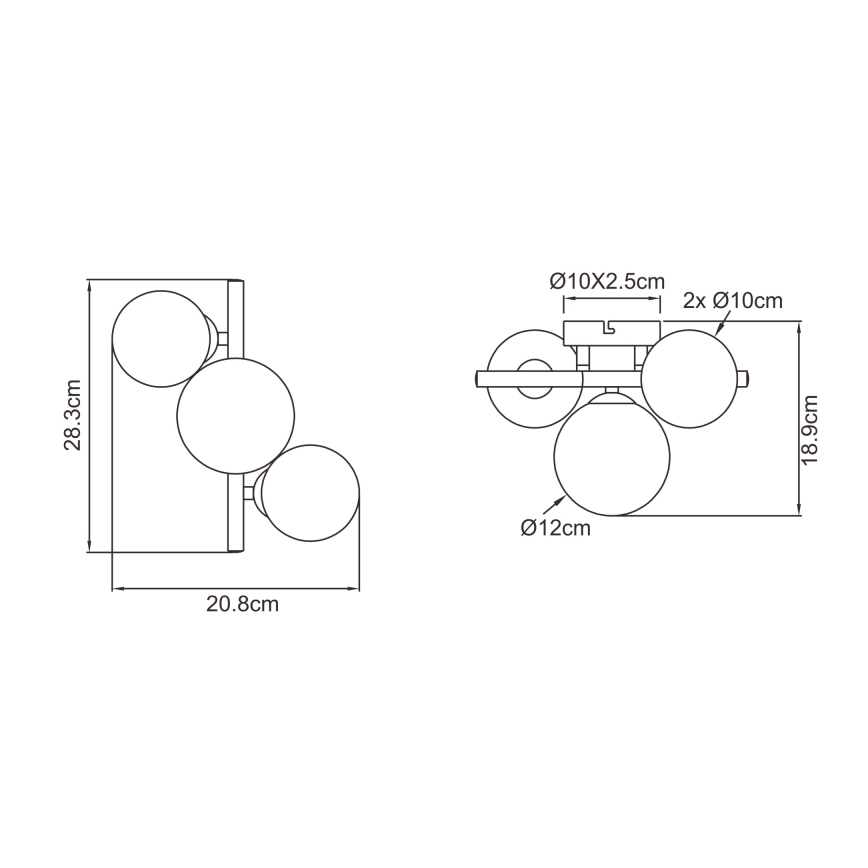 Globo - LED loftlampe RIHA 3xG9/3,5W/230V