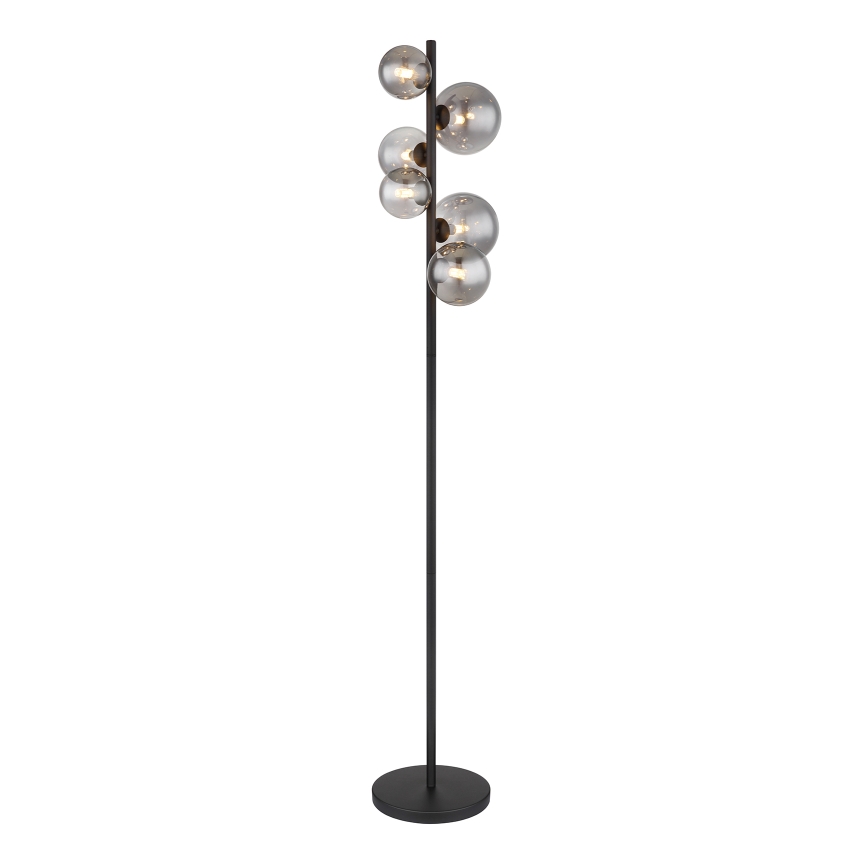 Globo - LED gulvlampe 6xG9/3,5W/230V røget/sort