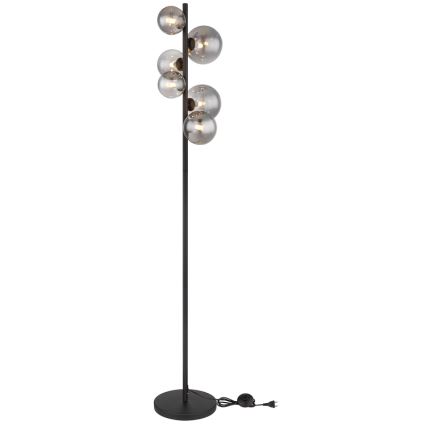 Globo - LED gulvlampe 6xG9/3,5W/230V røget/sort