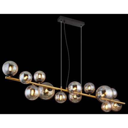 Globo - LED pendel 13xG9/3,5W/230V røget/brun