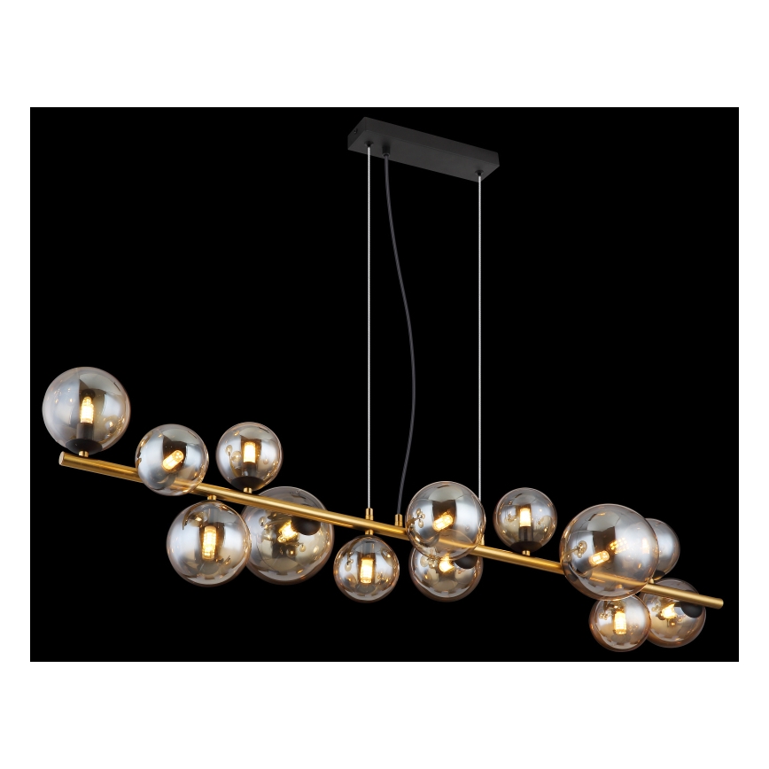 Globo - LED pendel 13xG9/3,5W/230V røget/brun