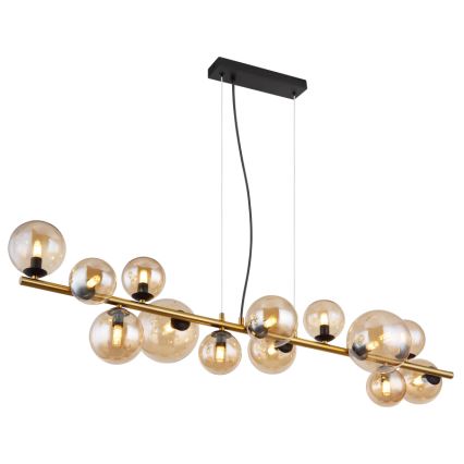 Globo - LED pendel 13xG9/3,5W/230V røget/brun