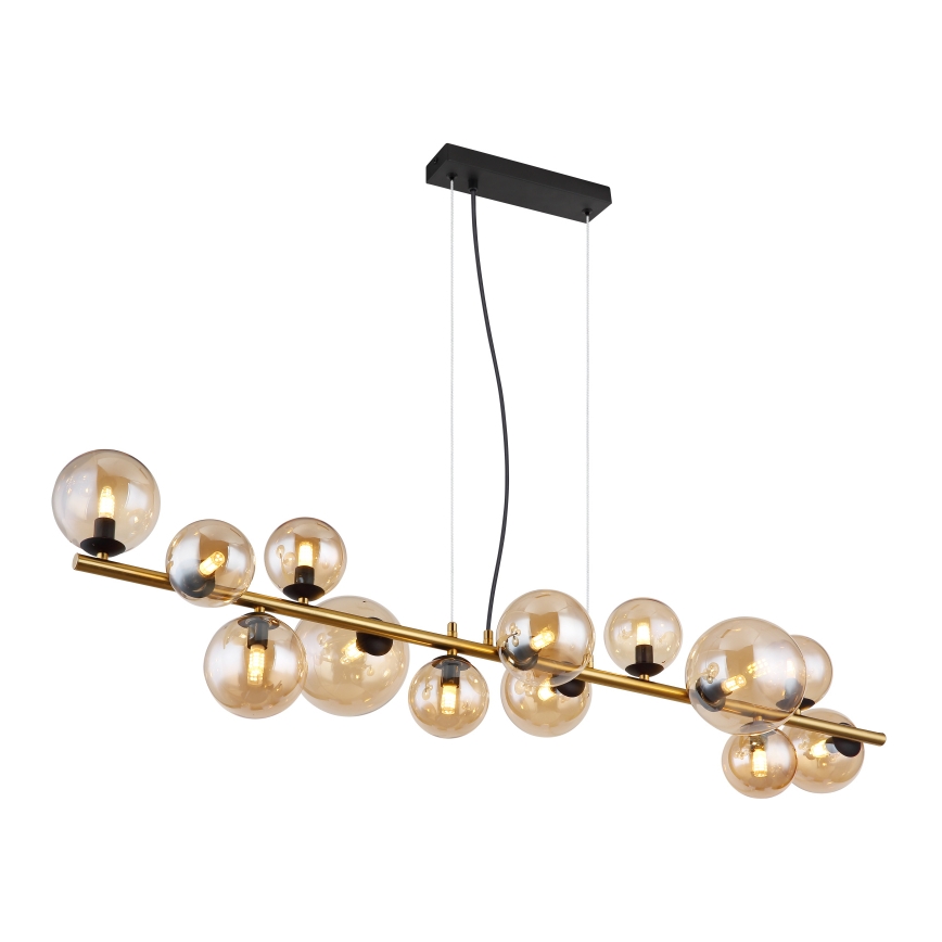 Globo - LED pendel 13xG9/3,5W/230V røget/brun