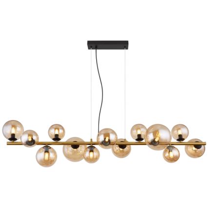Globo - LED pendel 13xG9/3,5W/230V røget/brun
