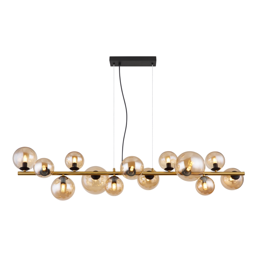 Globo - LED pendel 13xG9/3,5W/230V røget/brun