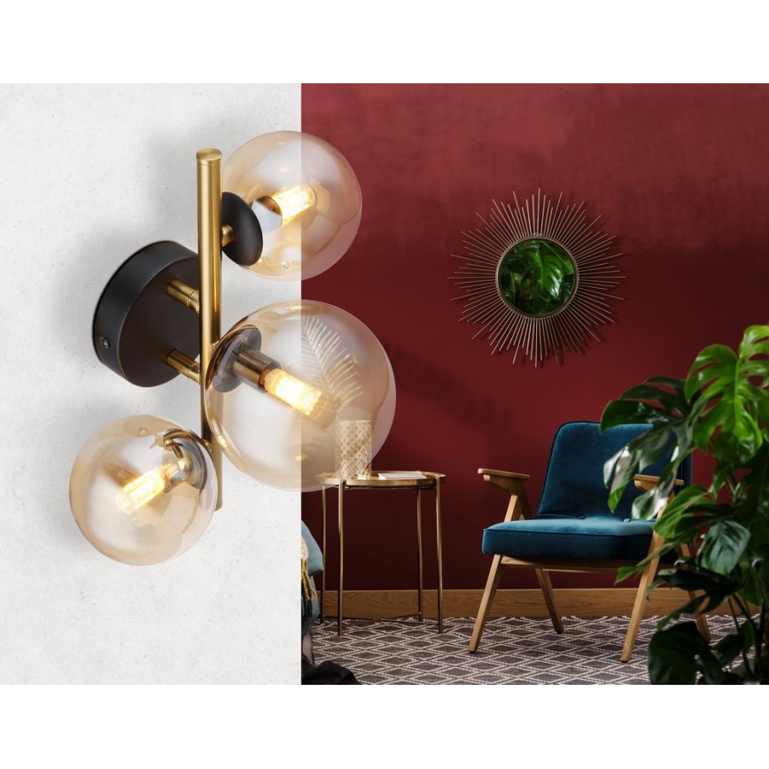 Globo - LED loftlampe RIHA 3xG9/3,5W/230V messing