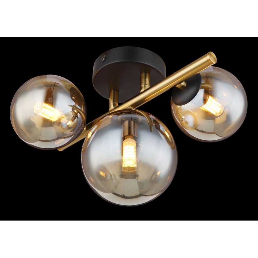 Globo - LED loftlampe RIHA 3xG9/3,5W/230V messing
