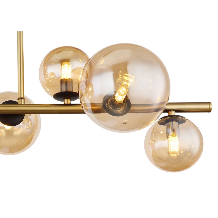 Globo - LED pendel 9xG9/3W/230V messing